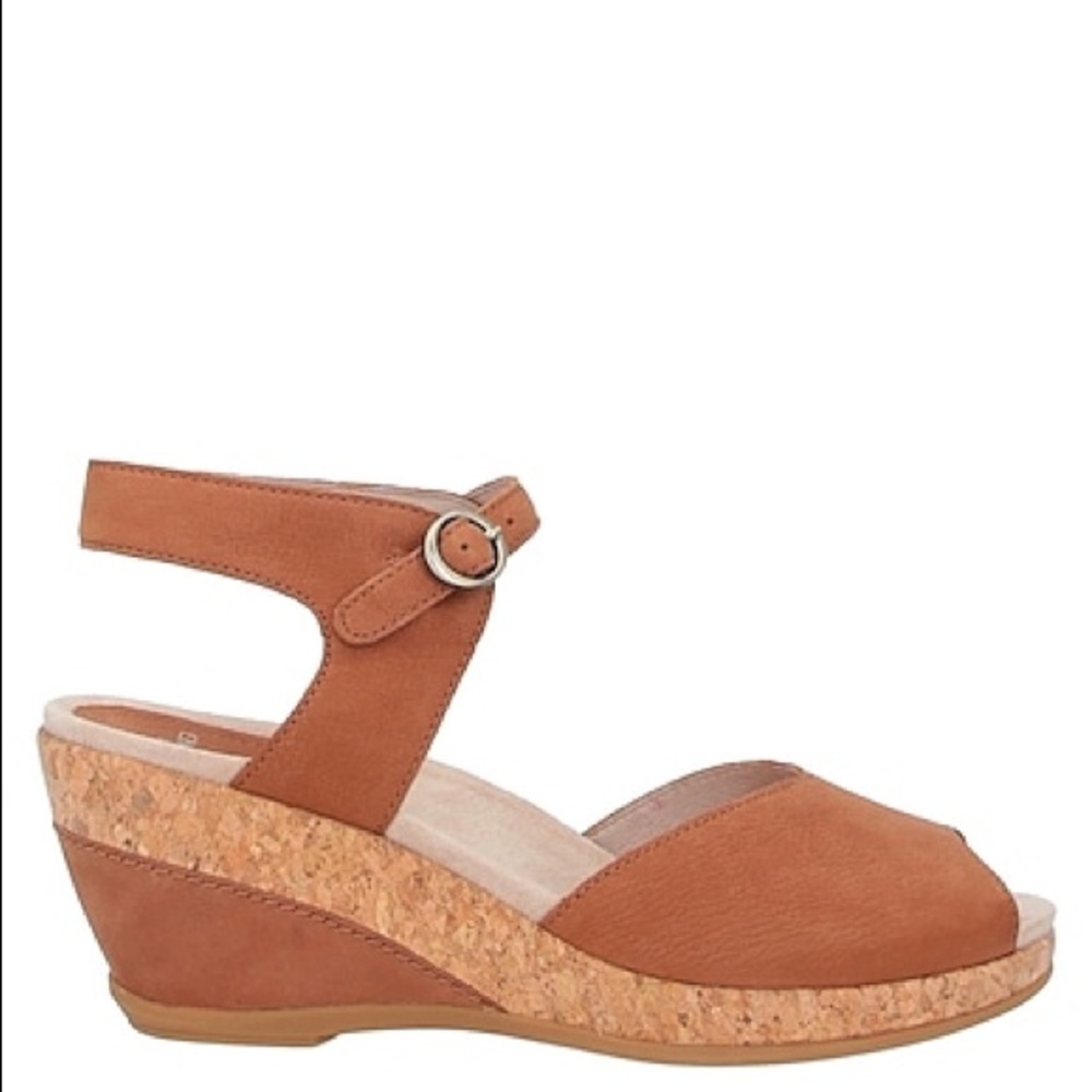 💥 HOT SALE! 💥 DANSKO Charlotte Leather Open Toe Wedge Sandals